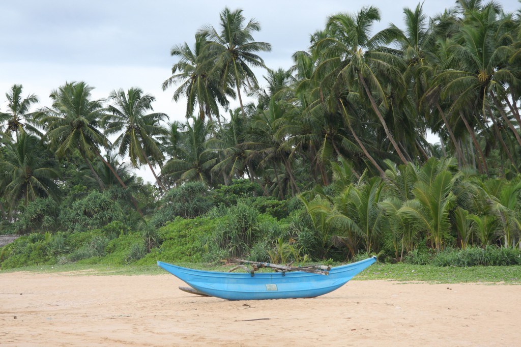 Der einsame, aber sehr schöne Strand von Induruwa