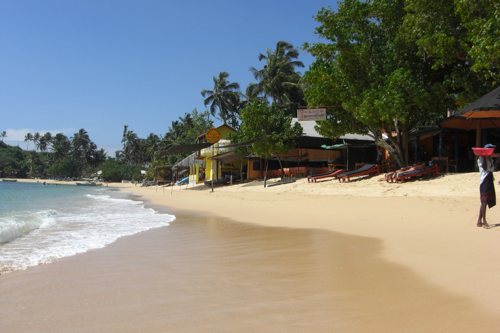 Der wirklich schöne Strand von Unawatuna